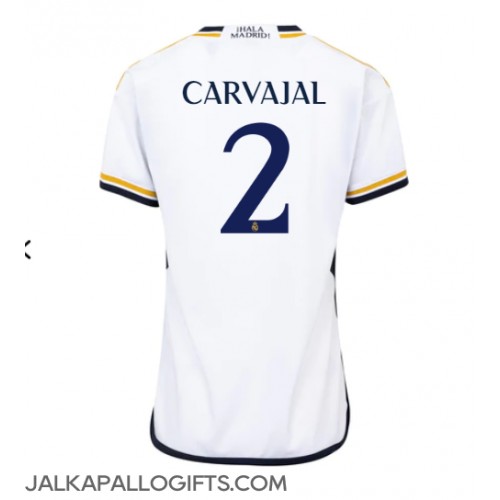 Real Madrid Daniel Carvajal #2 Kotipaita Naiset 2023-24 Lyhythihainen